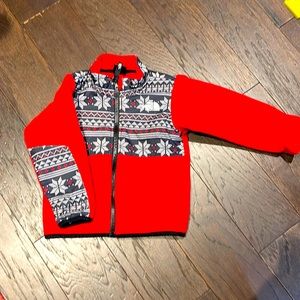 18-24 Month Infant NorthFace jacket Red Winter Themed